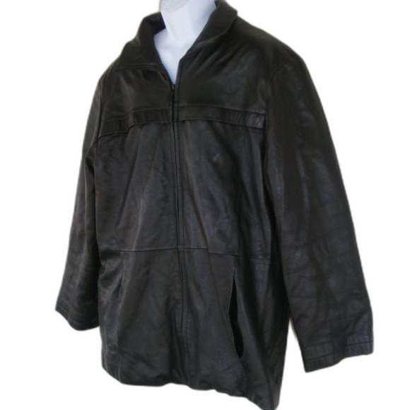 PELLE STUDIO/Wilson Leather Jacket, L, Black, Thinsulate Lined, Lined, Zipper - Picture 3 of 13
